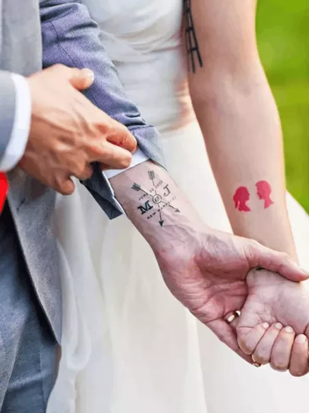 decalcomania per matrimonio e festa