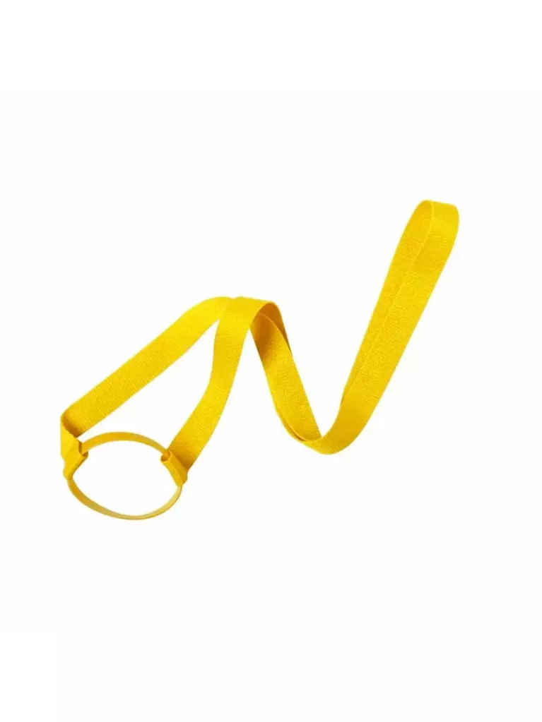 cordon porte-gobelet jaune