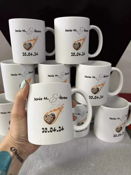matte Hochzeitstassen