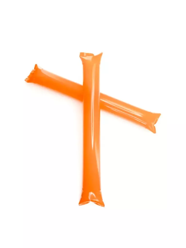 orange cheering sticks