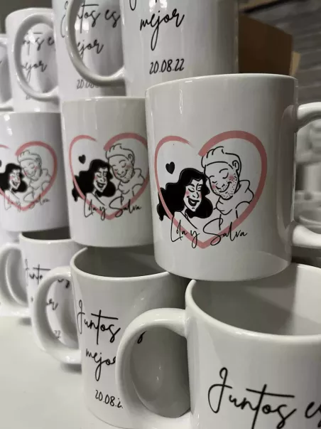 Tassen als Hochzeitsgastgeschenk