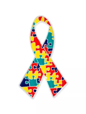 pin's ruban autisme