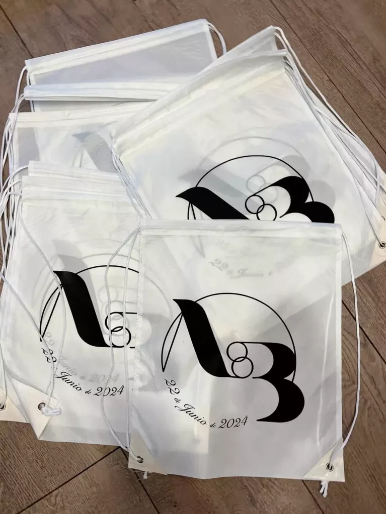 wedding drawstring bags