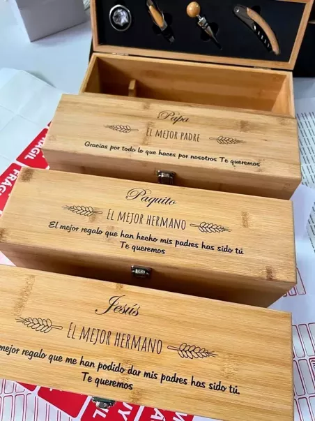 set estuche familia vino