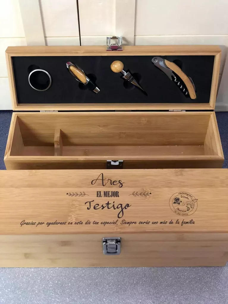 estuche vino regalo