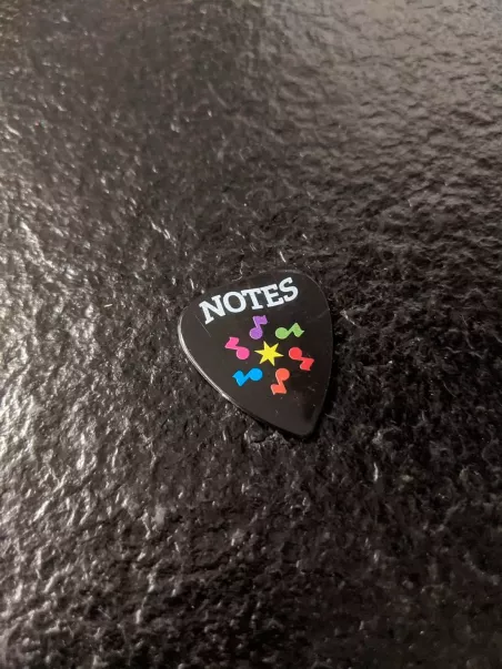 schwarze Plektren personalisiert
