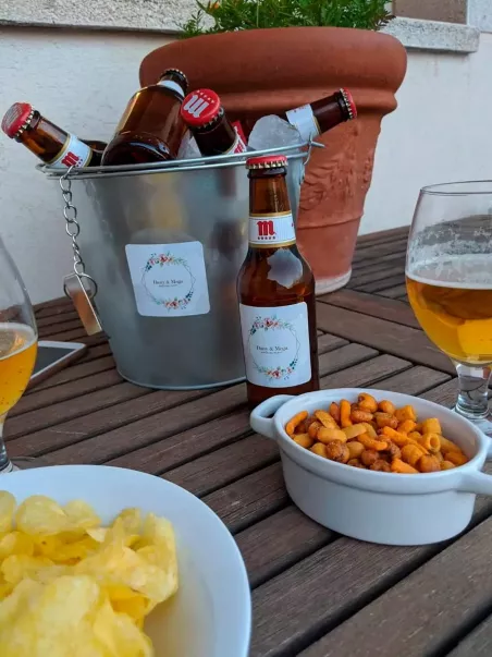 balde de cerveja publicitário