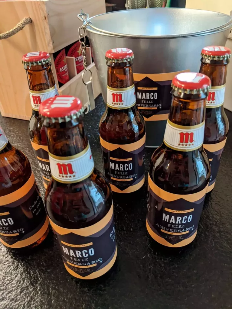 pack birre con secchiello ghiaccio