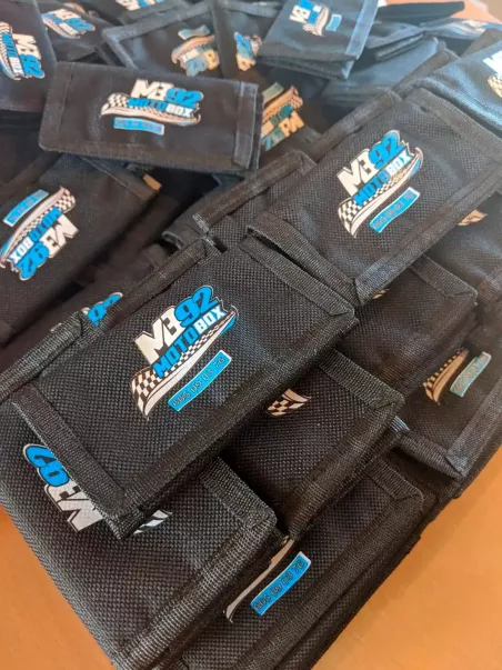 portefeuilles motard personnalisés