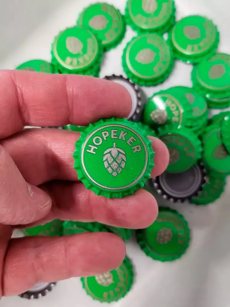 Bierkronkorken mit Lasergravur