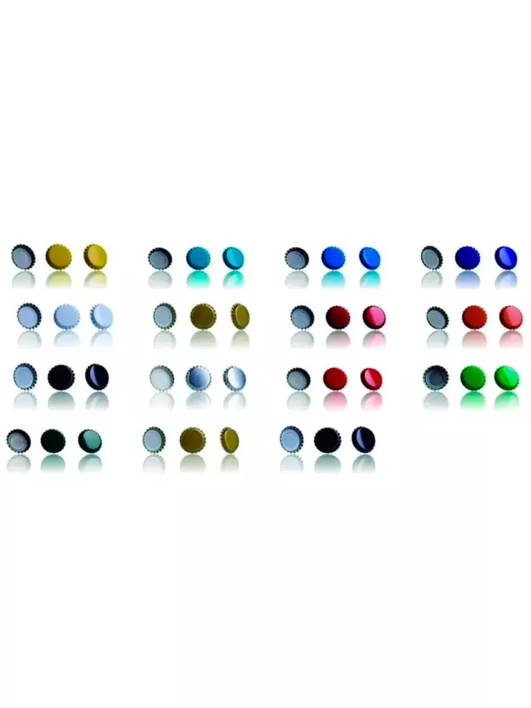 couleurs de capsules de bouteille