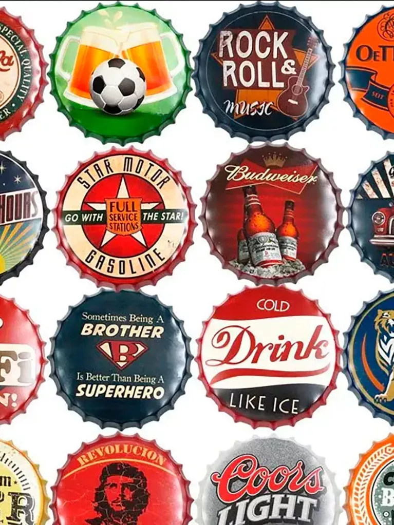 chapas de botella personalizadas