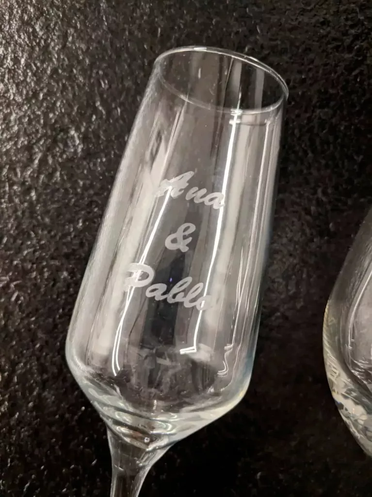 copas de cava con nombres