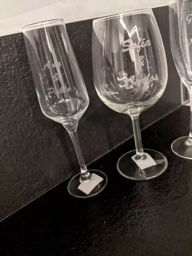 printed celebration glasses