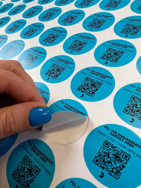 autocolantes redondos promocionais