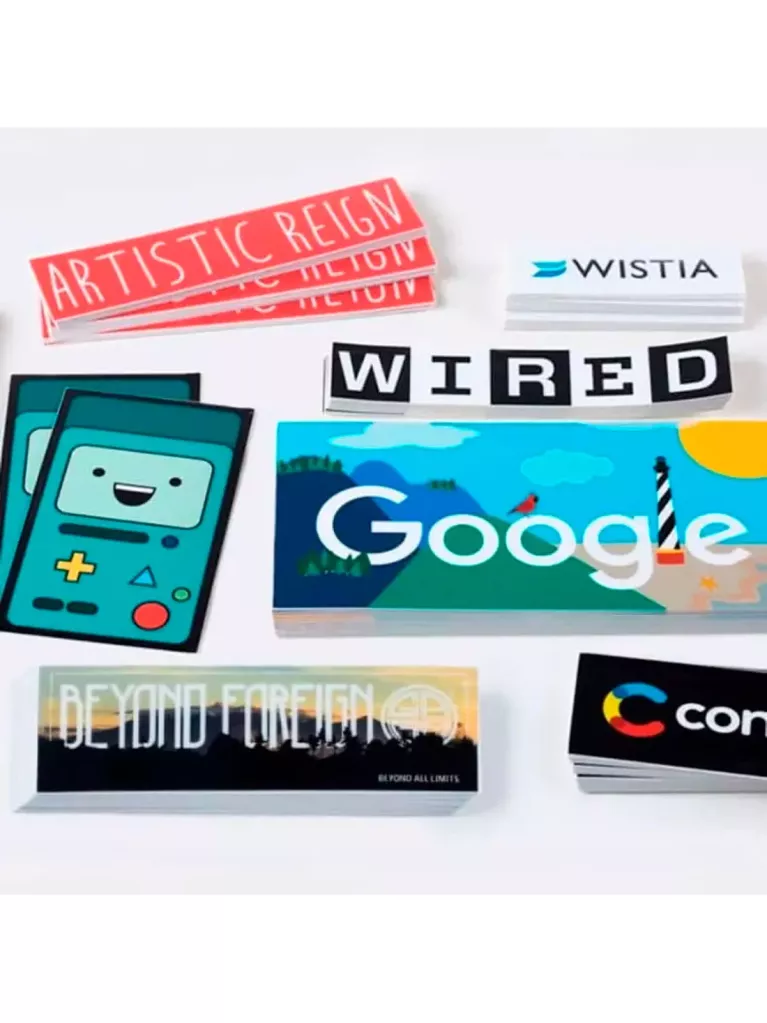 autocolantes retangulares personalizados