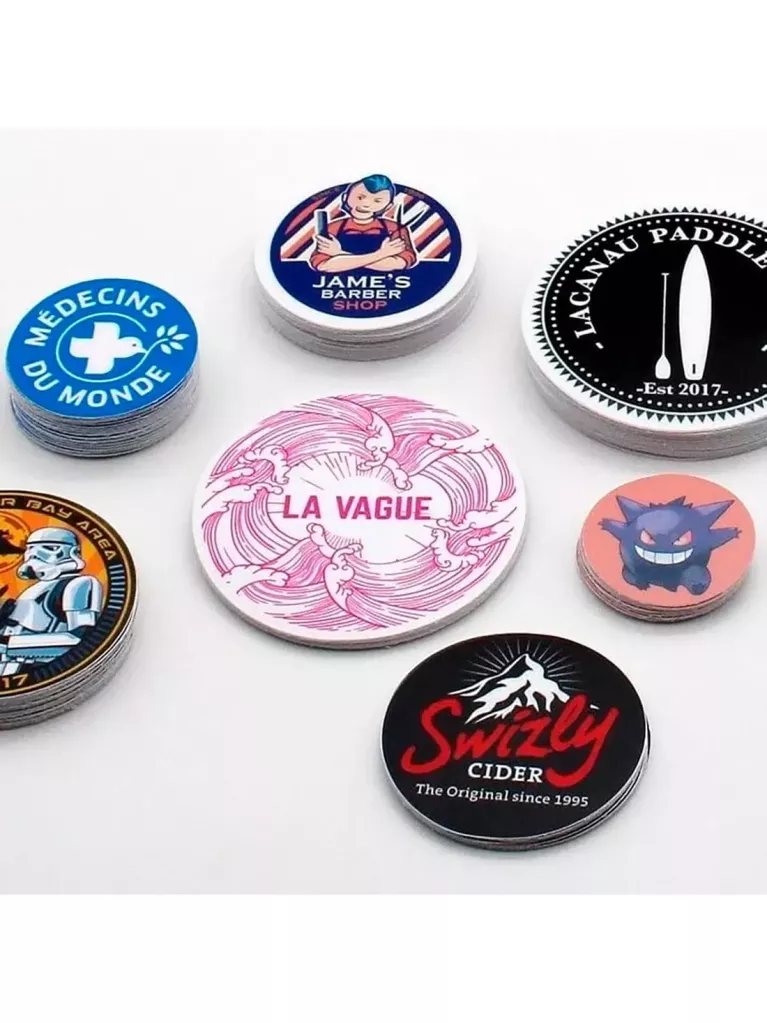 custom round stickers