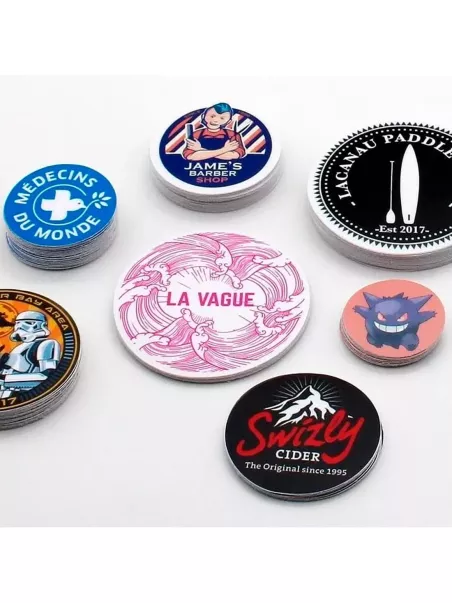 custom round stickers