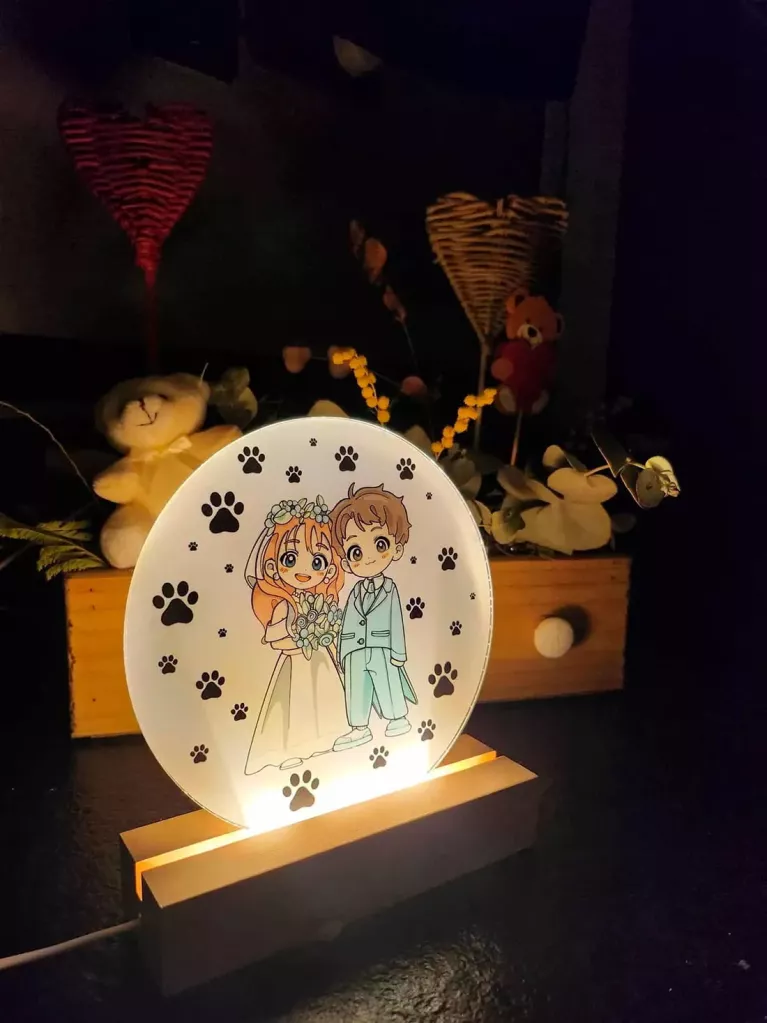 candeeiro de casamento e animais