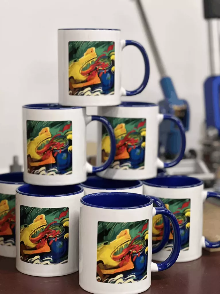 mugs colorés personnalisés