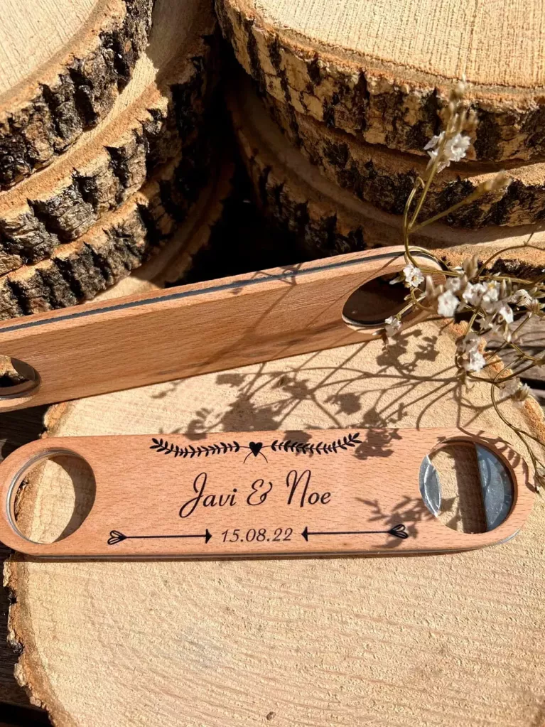 elegant wedding bottle opener