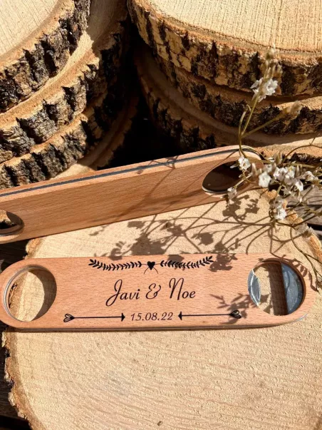 elegant wedding bottle opener
