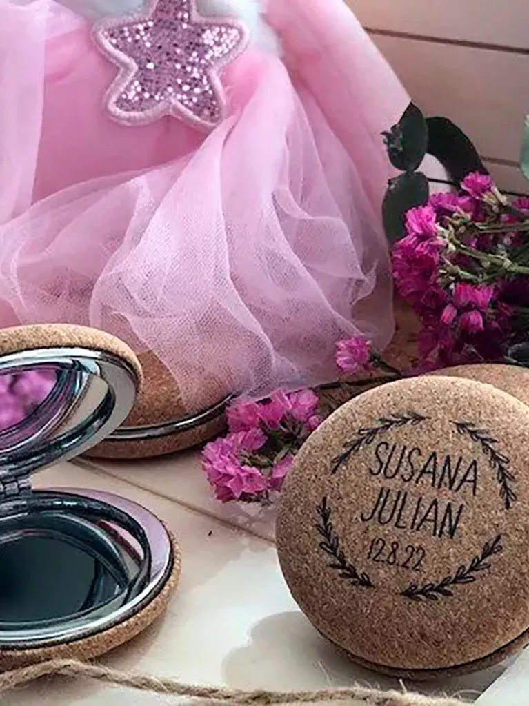 cork pocket mirrors for baptisms