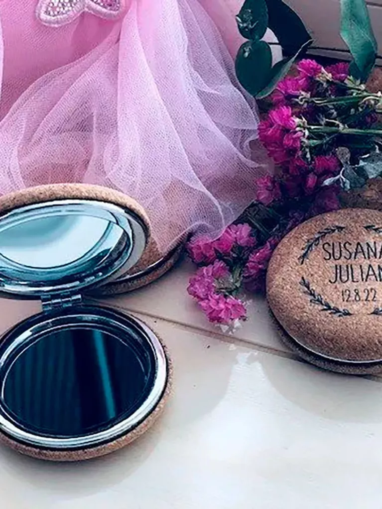 espejos corcho personalizados para bodas