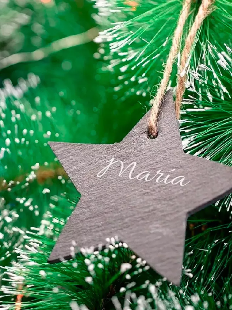 colgante navidad con nombre