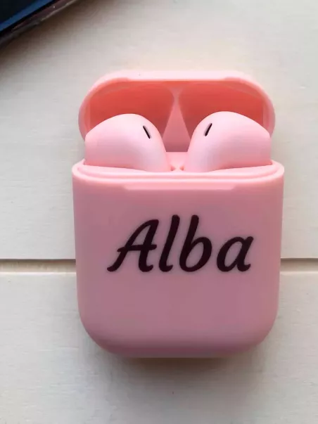 fones de ouvido personalizados rosa