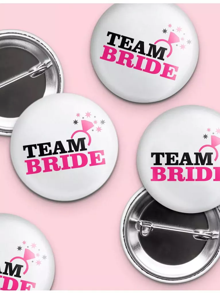 wedding badges