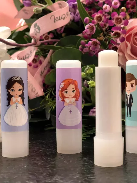 personalized communion lip balms