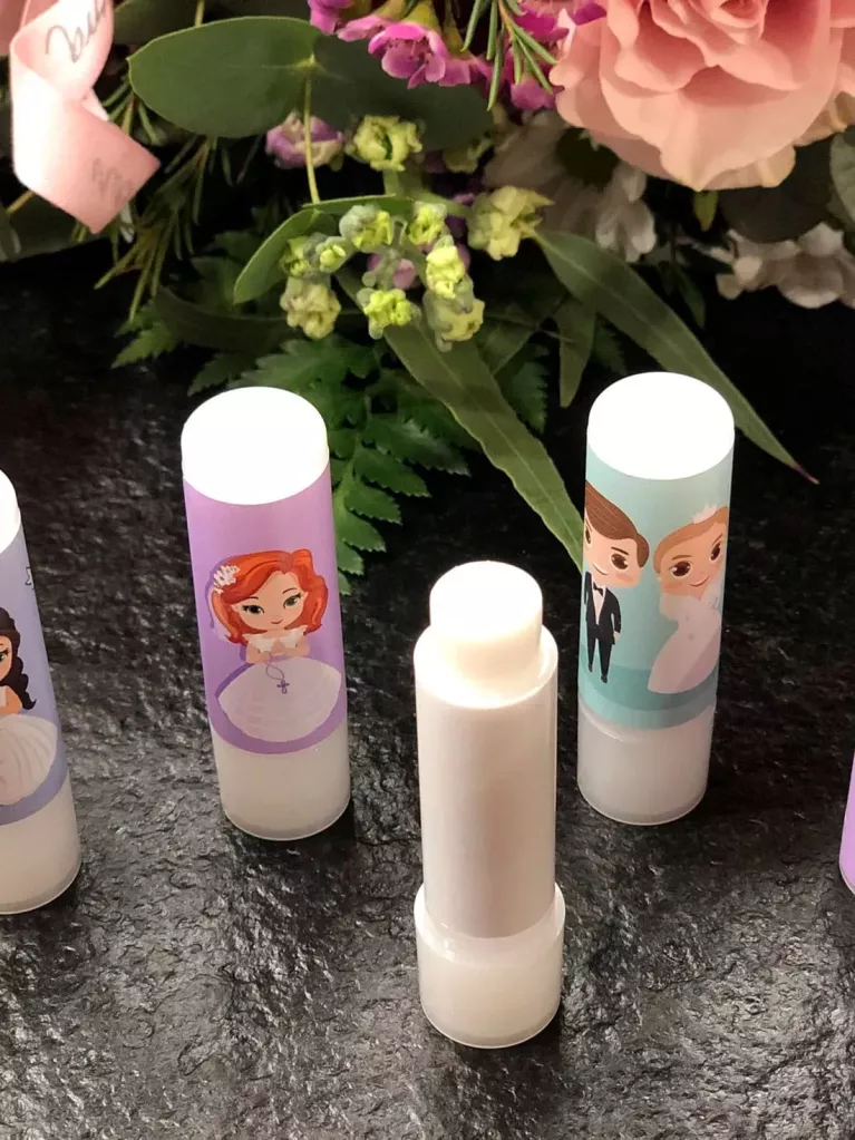 personalized baptism lip balms