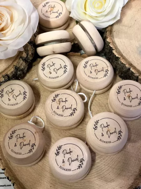 yo-yo in legno personalizzati regalo