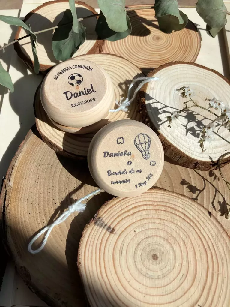 yoyo personalizado bautizo