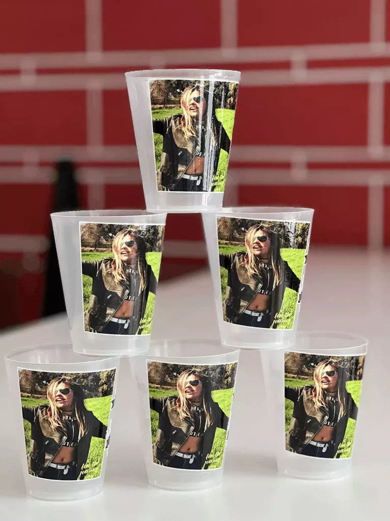 vasos cumpleaños con foto