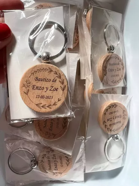 porta-chaves de batizado personalizados