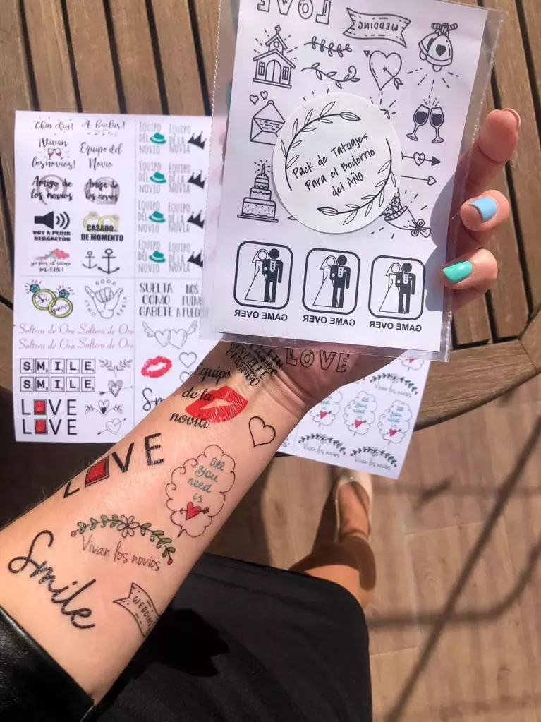 pack de tatuagens para casamento