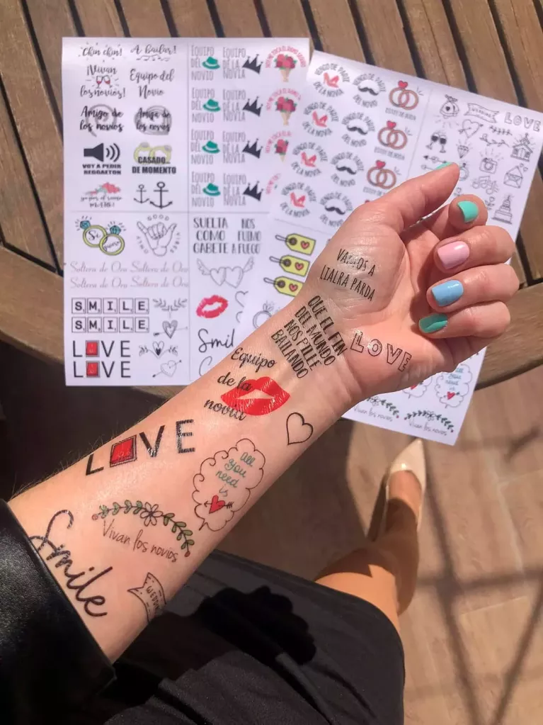 pack de decalques para casamento