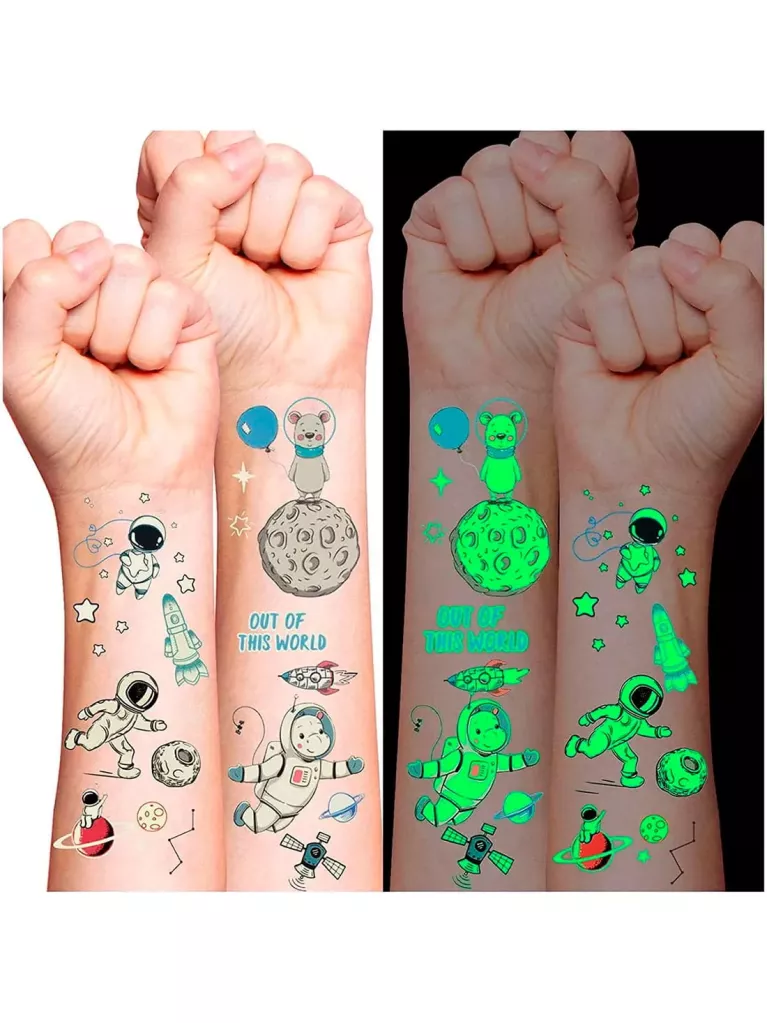 tatuajes fluorescentes brillo oscuridad