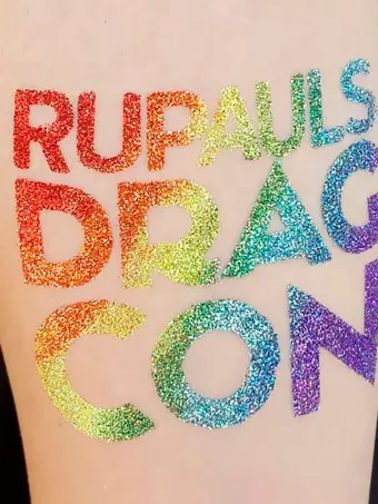 Custom glitter temporary tattoos