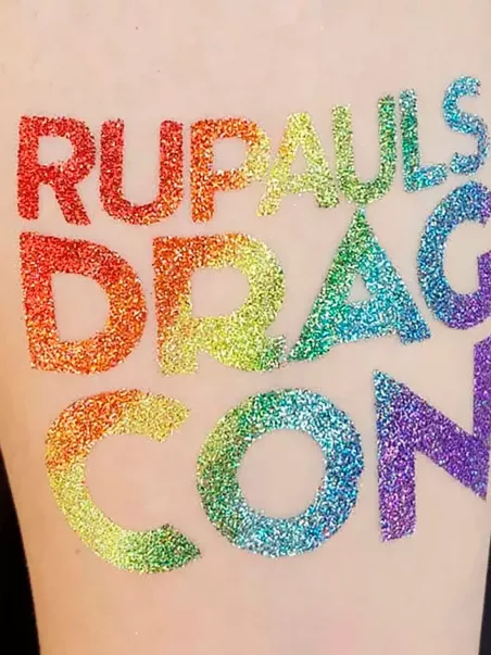 Custom glitter temporary tattoos