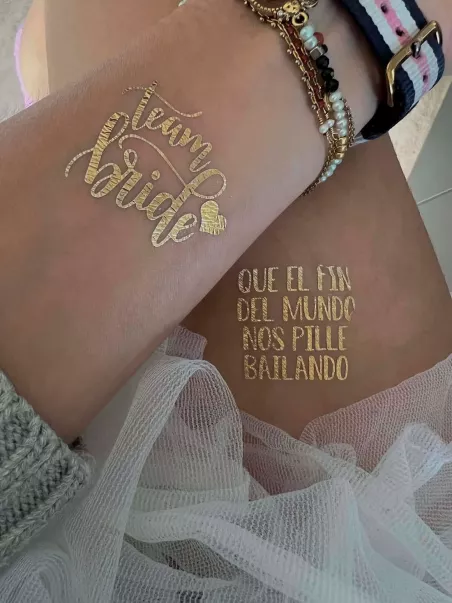 Team bride body sticker