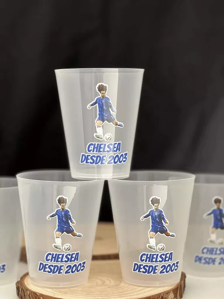 vasos reutilizables con foto