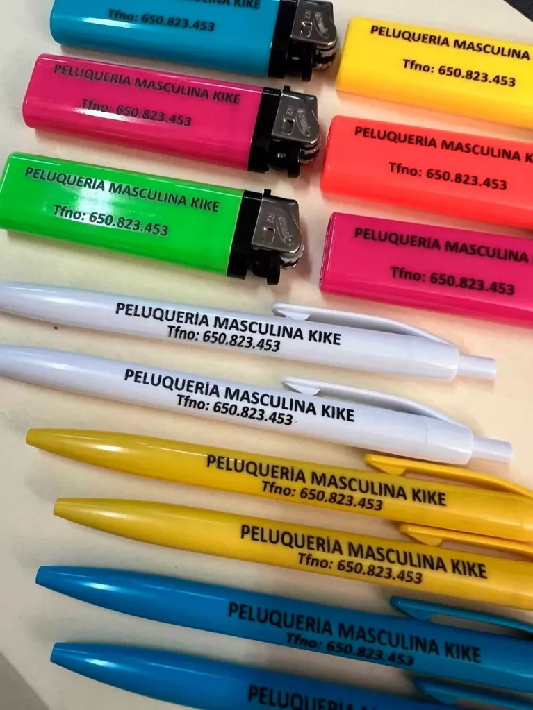 mecheros y boligrafos personalizados
