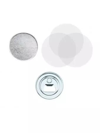 Bottle opener badge components