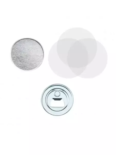 Bottle opener badge components