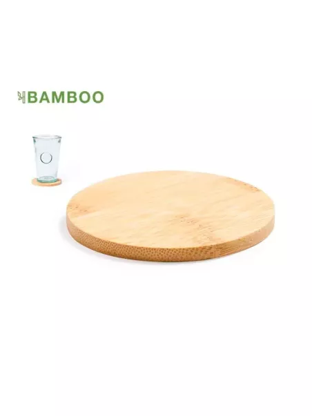 Bases de copos de bambu