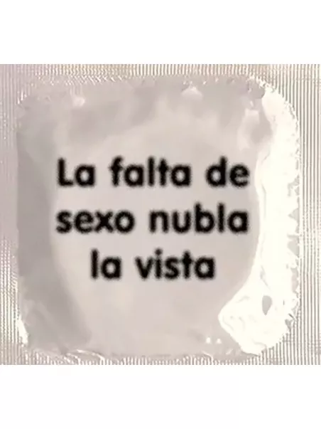 preservativo la falta de sexo nubla la vista
