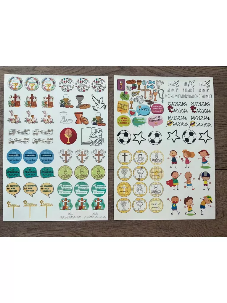 Pack de tatouages temporaires première communion